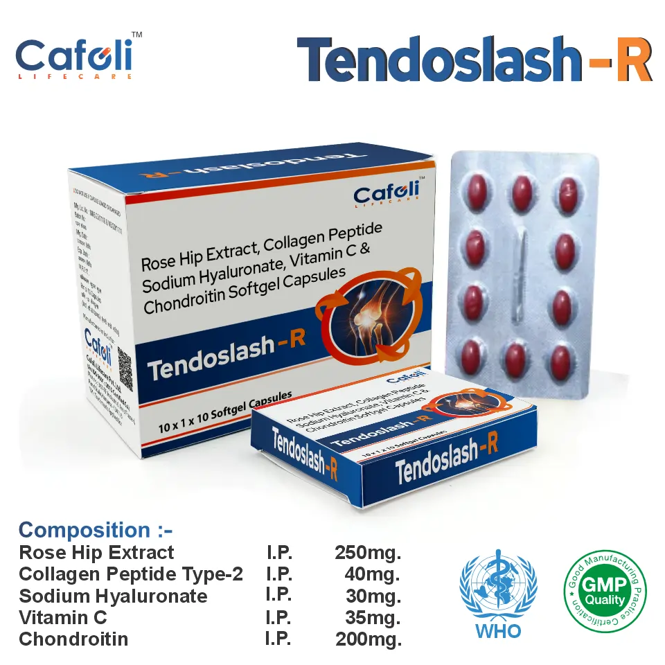 Rose Hip Extract  + Collagen Peptide  + Sodium Hyaluronate  + Vitamin C  + Chondroitin  at the best price in PCD Pharma Franchise for, Anti-Aging, and Joint Support.